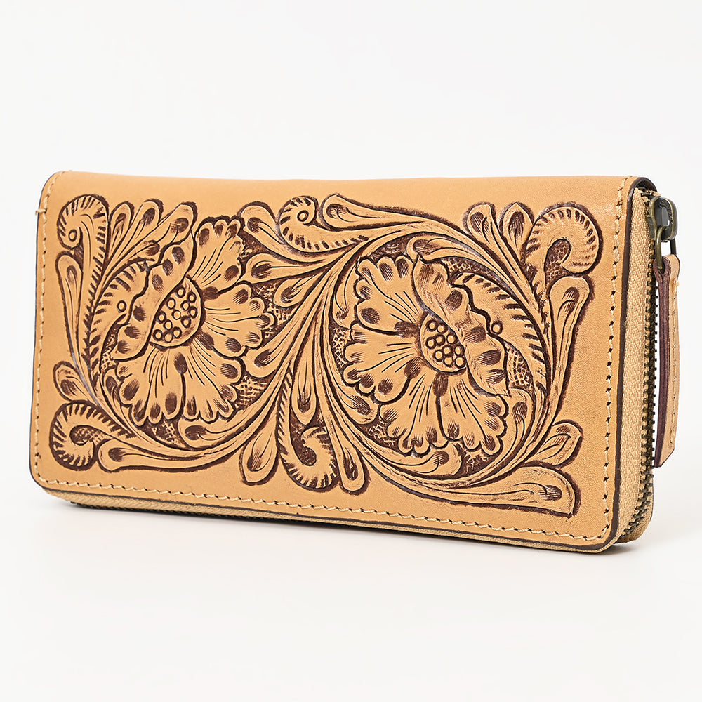 American Darling ADBGZ798A Clutch Hand Tooled Genuine Leather Women Bag Western Handbag Purse