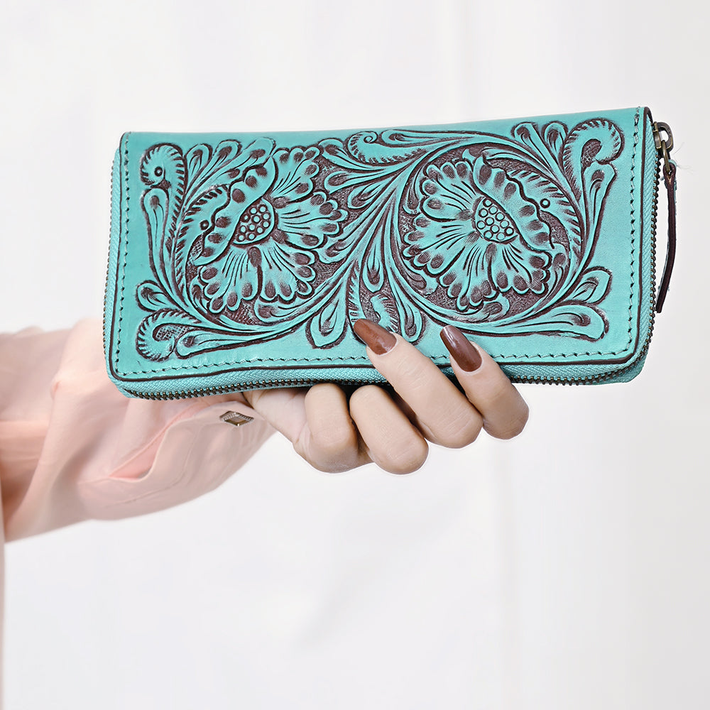 ADBGZ798B American Darling CLUTCH Hand Tooled Genuine Leather women bag western handbag purse