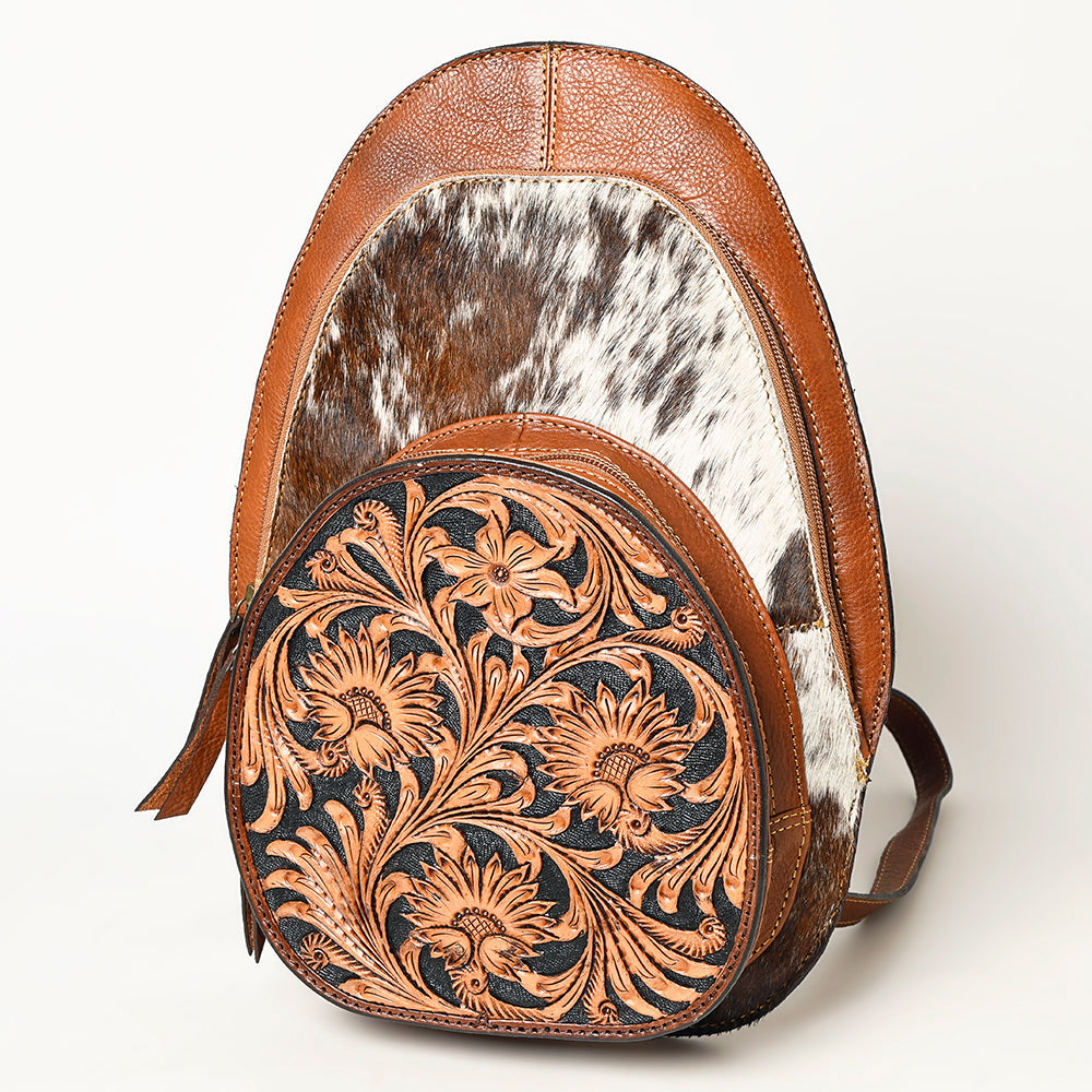 American Darling ADBGA507 Hand Tooled Hair-On Genuine Leather Women Bag Western Handbag Purse