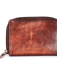 Never Mind Nmbgm146C Wallet Vintage Handmade Genuine Cowhide Leather Women Bag Western Handbag Purse