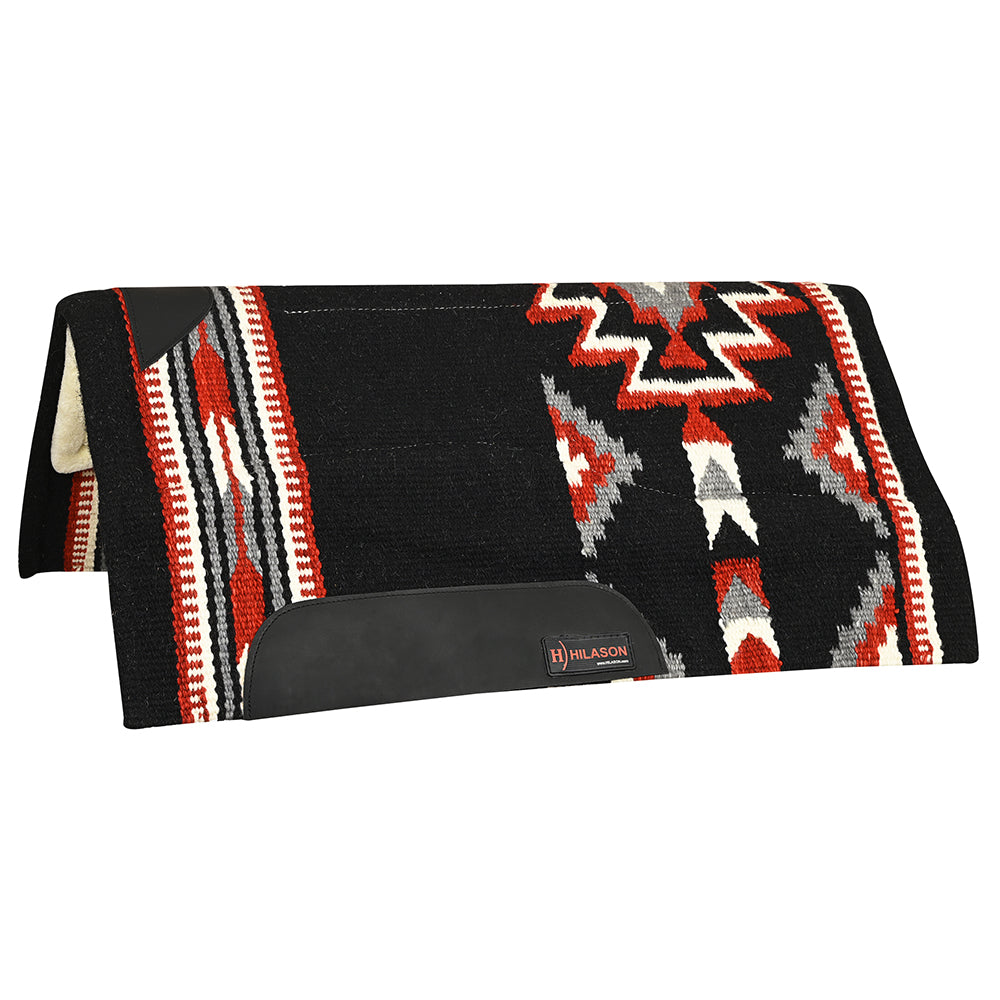 HILASON 32x32 In Western Horse Saddle Wool Blanket Pad Fur Padding