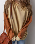 Scarlett Colorblock Drop Shoulder Sweatshirt