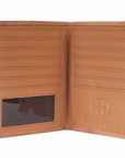 BAR H EQUINE Genuine Leather Hand Carved Rodeo Bifold Wallet For Men Women