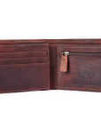 BAR H EQUINE Genuine Leather Hand Carved Rodeo Bifold Wallet For Men Women