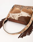 OHLAY OHG123 Cross Body Hand Tooled Hair-On Genuine Leather women bag western handbag purse