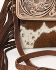 Ohlay Bags OHG128 Clutch Hand Tooled Hair-On Genuine Leather Women Bag Western Handbag Purse