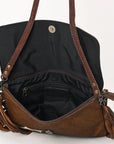 Ohlay Bags OHG128 Clutch Hand Tooled Hair-On Genuine Leather Women Bag Western Handbag Purse