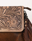 Ohlay Bags OHG128 Clutch Hand Tooled Hair-On Genuine Leather Women Bag Western Handbag Purse