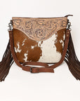 Ohlay Bags OHG130 Cross Body I Hand Tooled Hair-On Genuine Leather Women Bag Western Handbag Purse