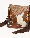 Ohlay Bags OHG130 Cross Body I Hand Tooled Hair-On Genuine Leather Women Bag Western Handbag Purse