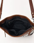 OHLAY OHG132 HOBO Hand Tooled Hair-on Genuine Leather women bag western handbag purse