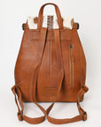 American Darling ADBG1409 Backpack Hand Tooled Hair On Genuine Leather women bag western handbag purse