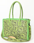ADBG1412B American Darling TOTE Hand Tooled Genuine Leather women bag western handbag purse