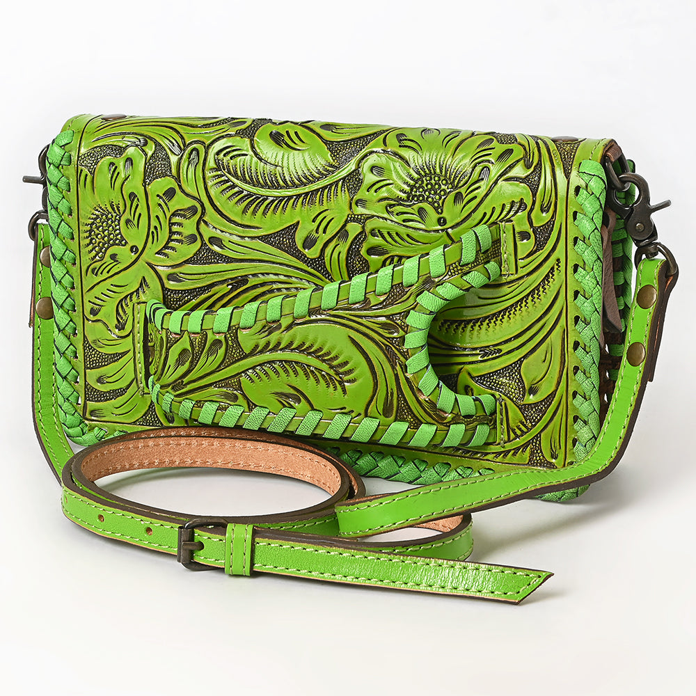 American Darling Clutch Hand Tooled Genuine Leather Women Bag Western Handbag Purse