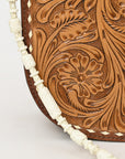 American Darling ADBG1418 Cross Body Hand Tooled Genuine Leather women bag western handbag purse
