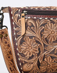 American Darling ADBG1419 Cross Body Hand Tooled Genuine Leather women bag western handbag purse