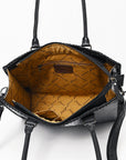 American Darling ADBG1422 Tote Crocodile Embossed Genuine Leather Women Bag Western Handbag Purse