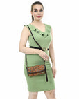 American Darling Hand Tooled Genuine Leather Wallet Bag