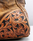 American Darling ADBGA521 Tote Hand Tooled Genuine Leather Women Bag Western Handbag Purse