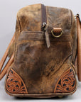 American Darling ADBGA521 Tote Hand Tooled Genuine Leather Women Bag Western Handbag Purse