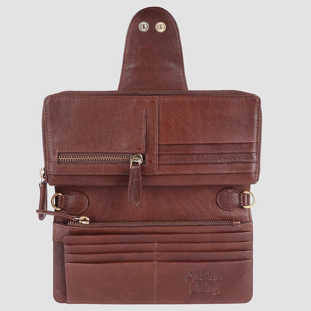 American Darling WALLET Genuine Leather women bag western handbag purse