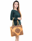 American Darling ADBGZ803 Hand Tooled Genuine Leather women bag western handbag purse