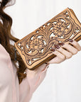American Darling Wallet Hand Tooled Genuine Leather women bag western handbag purse