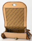 American Darling SMALL CROSSBODY Hand Tooled Genuine Leather women bag western handbag purse