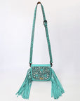 American Darling SMALL CROSSBODY Hand Tooled Genuine Leather women bag western handbag purse