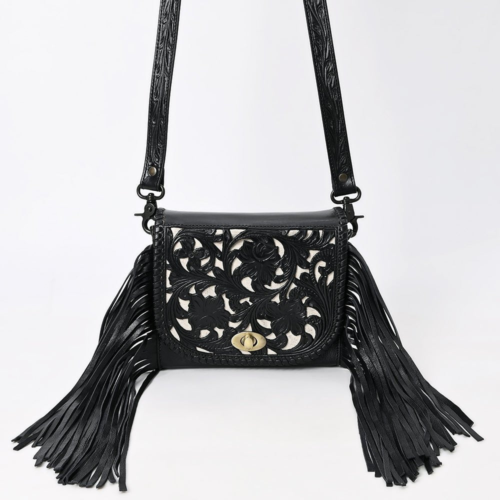 American Darling SMALL CROSSBODY Hand Tooled Genuine Leather women bag western handbag purse