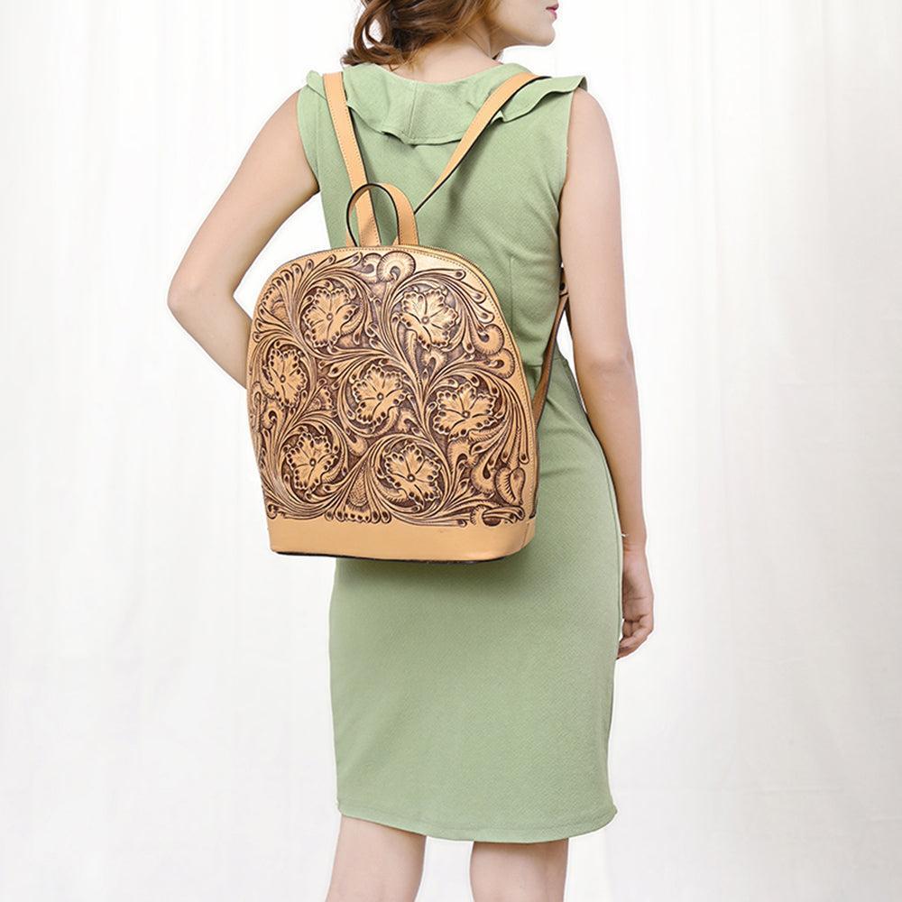 ADBGZ813 American Darling BACKPACK Hand Tooled Genuine Leather women bag western handbag purse