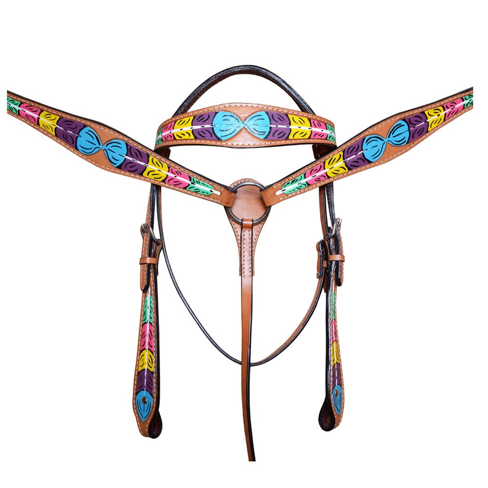 HILASON W. H. Genuine Leather Breast Collar Tan – Hilason