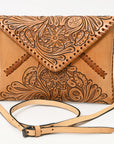 American Darling Envelope Hand Tooled Genuine Leather women bag western handbag purse