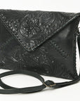American Darling Envelope Hand Tooled Genuine Leather women bag western handbag purse