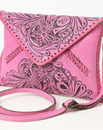 American Darling Envelope Hand Tooled Genuine Leather women bag western handbag purse