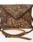 American Darling Envelope Hand Tooled Genuine Leather women bag western handbag purse