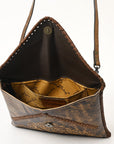 American Darling Envelope Hand Tooled Genuine Leather women bag western handbag purse