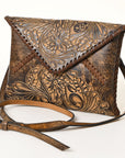 American Darling Envelope Hand Tooled Genuine Leather women bag western handbag purse