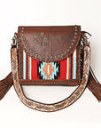 American Darling Saddle Blanket Genuine Leather Women Bag Western Handbag Purse