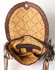 American Darling Saddle Blanket Genuine Leather Women Bag Western Handbag Purse