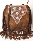 American Darling ADBGA527 Hand Tooled Genuine Leather Women Bag Western Handbag Purse