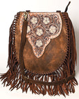 American Darling ADBGA527 Hand Tooled Genuine Leather Women Bag Western Handbag Purse