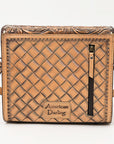 American Darling ADBG1428 Briefcase Hand Tooled Genuine Leather women bag western handbag purse