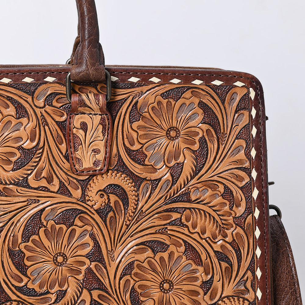 American Darling ADBG1429 Cross Body Hand Tooled Genuine Leather women bag western handbag purse