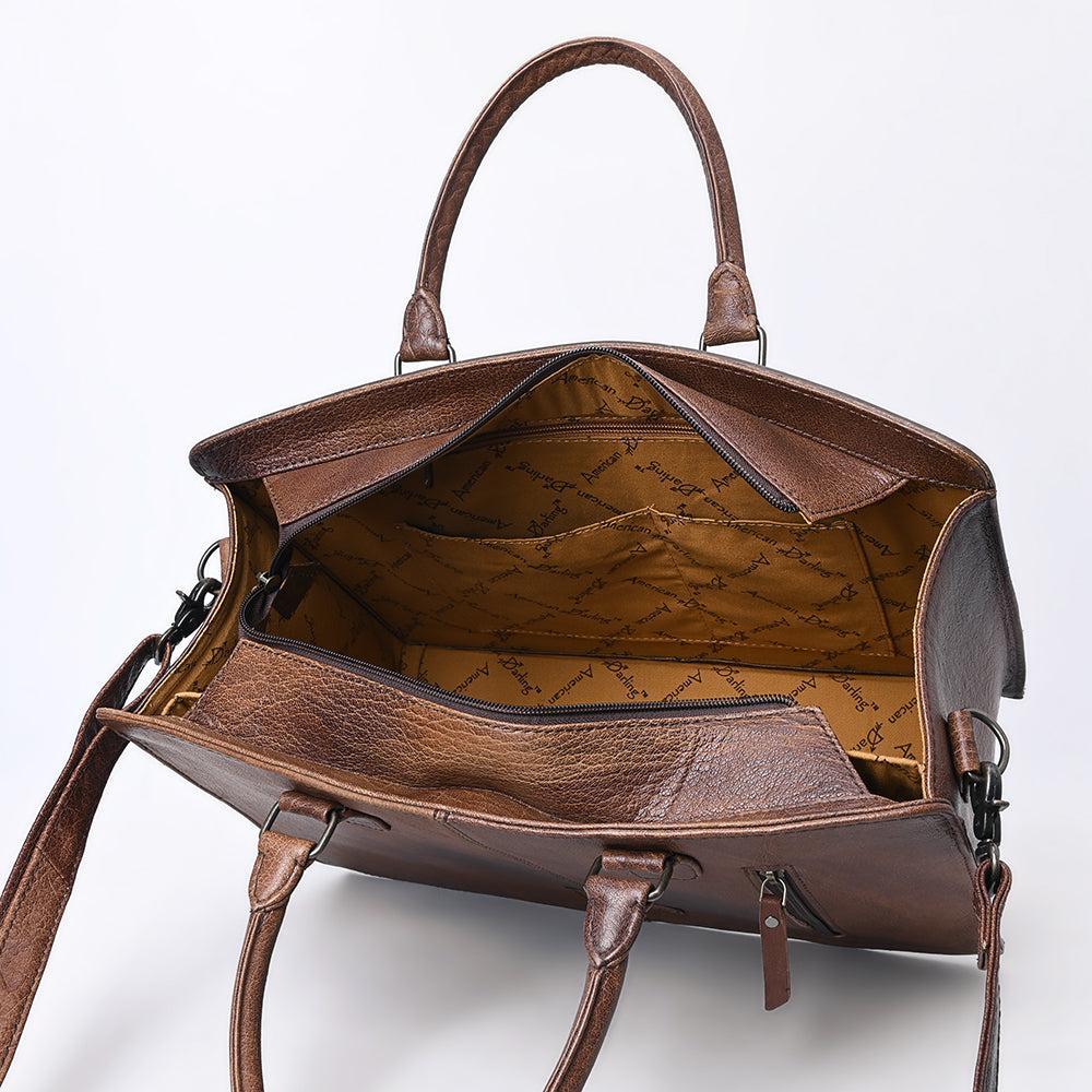 American Darling ADBG1429 Cross Body Hand Tooled Genuine Leather women bag western handbag purse