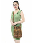 American Darling Adbga532 Bucket Hand Tooled Genuine Leather Women Bag Western Handbag Purse