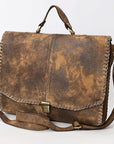 American Darling Adbga535 Briefcase Genuine Leather Women Bag Western Handbag Purse