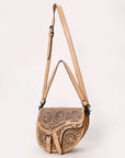 American Darling Crossbody  Hand Tooled Genuine Leather women bag western handbag purse
