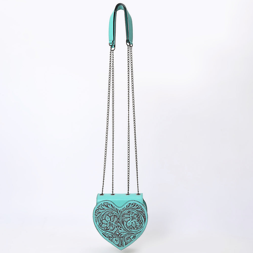 American Darling Crossbody  Hand Tooled Genuine Leather women bag western handbag purse
