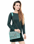 American Darling Crossbody  Hand Tooled Genuine Leather women bag western handbag purse